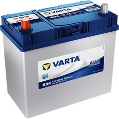 Аккумулятор Varta Blue Dynamic ASIА (1) (В34) 6СТ-45Ah Аз 330А (1) (B24+B0) 545 158 033