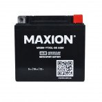 На фото: Мото акумулятор MAXION AGM YTX5L-BS