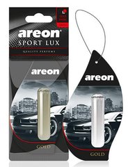 На фото: Освежитель воздуха Areon Sport Lux жидкий листочек 5ml Gold