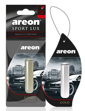 На фото: Освіжувач повітря Areon Sport Lux рідкий листочок 5ml Gold