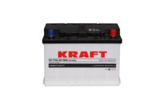 На фото: Аккумулятор KRAFT 6СТ-77Ah Аз 780А (0) (L3)