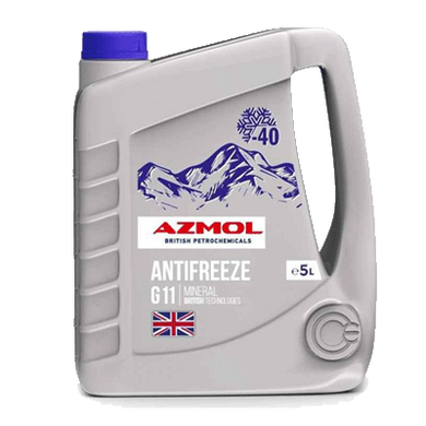На фото: Жидкость охлаждающая Azmol Antifreeze G-11 5L