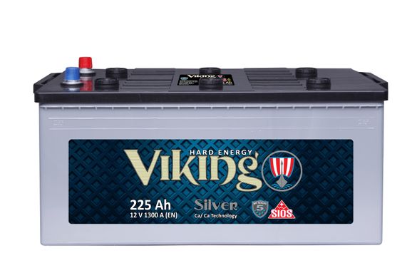 На фото: Аккумулятор Viking Silver 6СТ-225Ah Аз 1300A (3) (C)