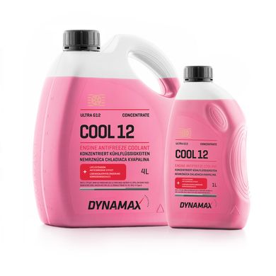 На фото: Концентрат жидкости охлаждающей DYNAMAX COOL ULTRA G12 1L