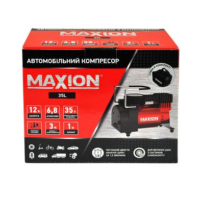 На фото: Автомобильный компрессор MAXION 35L