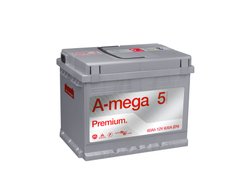Аккумулятор A-mega Premium 6СТ-60Ah Аз 600А (0) (L2)