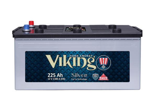 На фото: Аккумулятор Viking Silver 6СТ-225Ah Аз 1300A (3) (C)