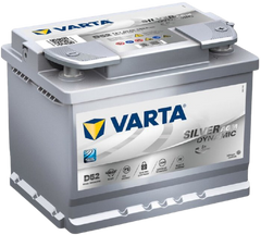 Аккумулятор Varta Silver Dynamic AGM (D52) 6СТ-60Ah Аз 680А (0) (L2) 560 901 068