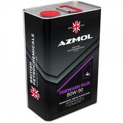 На фото: Масло трансмиссионное AZMOL Forward Plus GL-4 80w90 4л (кан.мет.)