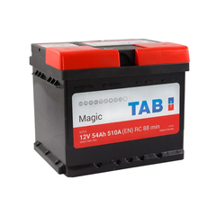 На фото: Аккумулятор TAB Magic 6СТ- 54Ah Аз 510А (0) (LB1) 55401 SMF (189 054)