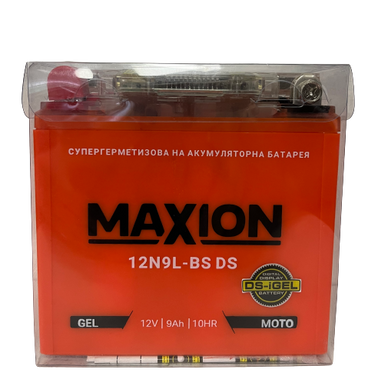 На фото: Мото аккумулятор MAXION DS 12N9L-BS Gel