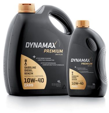 На фото: Олива моторна Dynamax Premium Uni Plus 10w40 1л