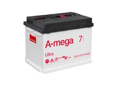 На фото: Акумулятор A-mega Ultra 6СТ-62Ah Аз 610А (1) (L2)