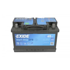 На фото:  Акумулятор EXIDE START-STOP EFB 6СТ-65Ah Аз 650А (0) (LB3) EL 652