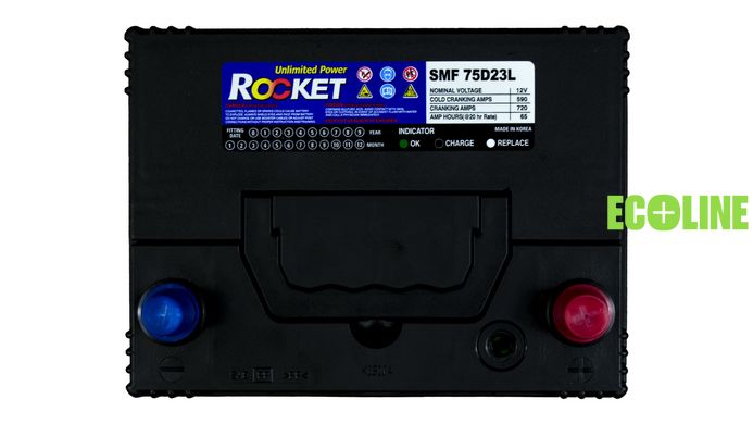 Аккумулятор ROCKET ASIA 6СТ-65Ah Аз 590А (0)