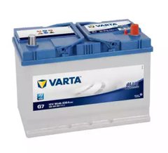 На фото: Аккумулятор Varta Blue Dynamic ASIА (G7) 6СТ-95Ah Аз 830А (0) (D31+B1) 595 404 083