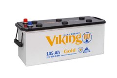 На фото: Аккумулятор Viking Gold 6СТ-145Ah Аз 900A (3) (A)