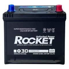 На фото: Аккумулятор ROCKET ASIA 6СТ- 50Ah Аз 520А (0) (D20+B047) (SMF 55D20AL)
