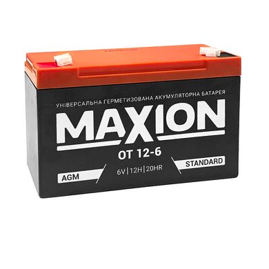 Аккумуляторная батарея MAXION OT 6V 12 Ah