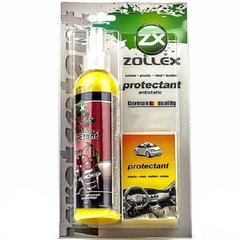 На фото: Полироль с губкой Zollex Protectant для пластика вишня MLCH25 0.24л