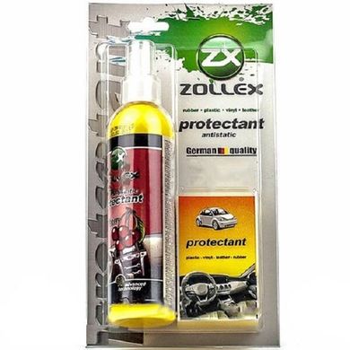 На фото: Поліроль з губкою Zollex Protectant для пластику вишня MLCH25 0.24л