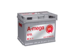 На фото: Аккумулятор A-mega EFB 6СТ-65Ah Аз 650А (0) (L2)