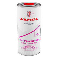На фото: Концентрат жидкости охлаждающей AZMOL Antifreeze G-12 Plus (кан.мет)